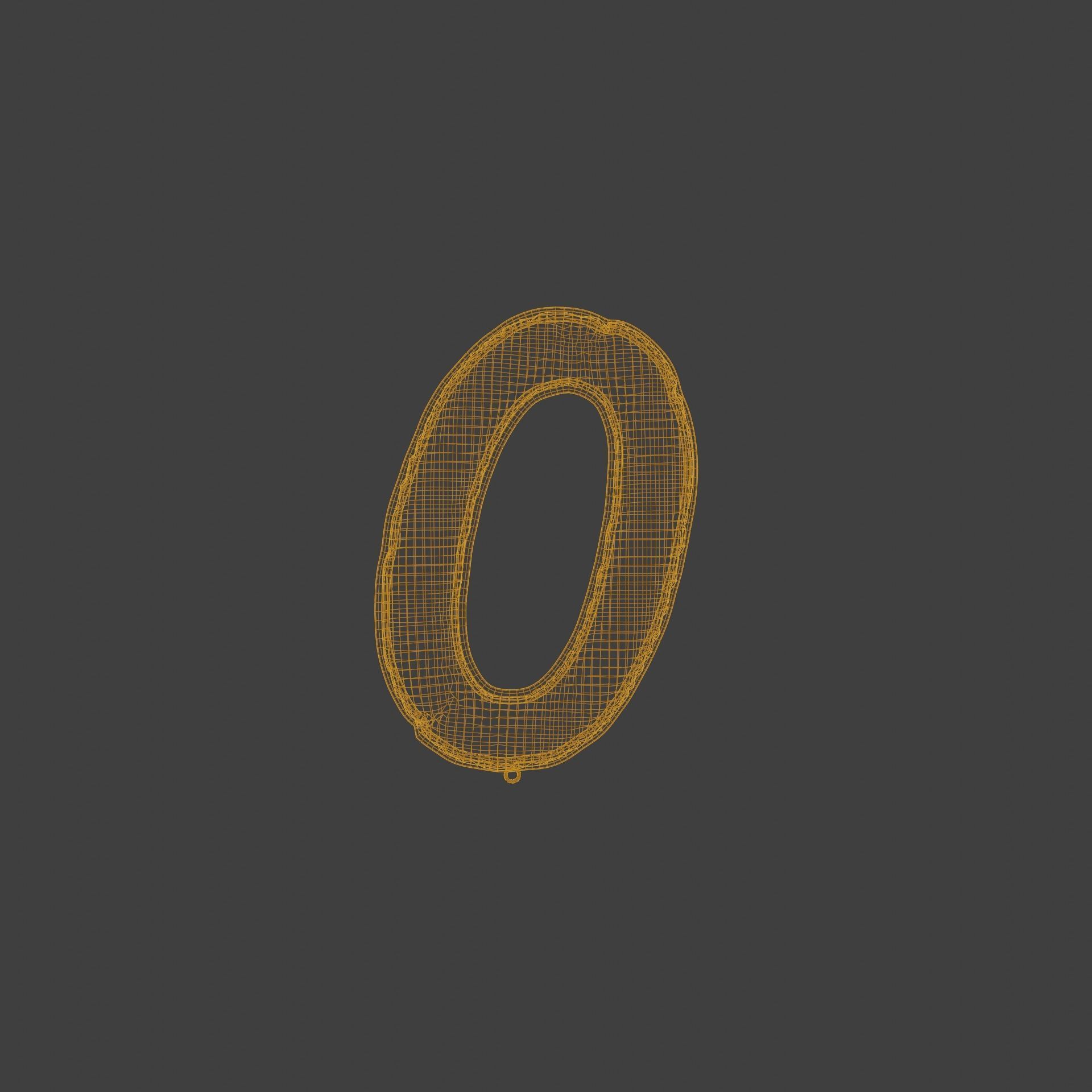 NUMBER 0 BALLOON 3D model | CGTrader
