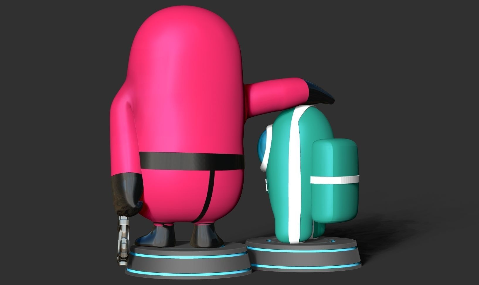 Squid Game - Among us and Fall Guys 3D print model_16