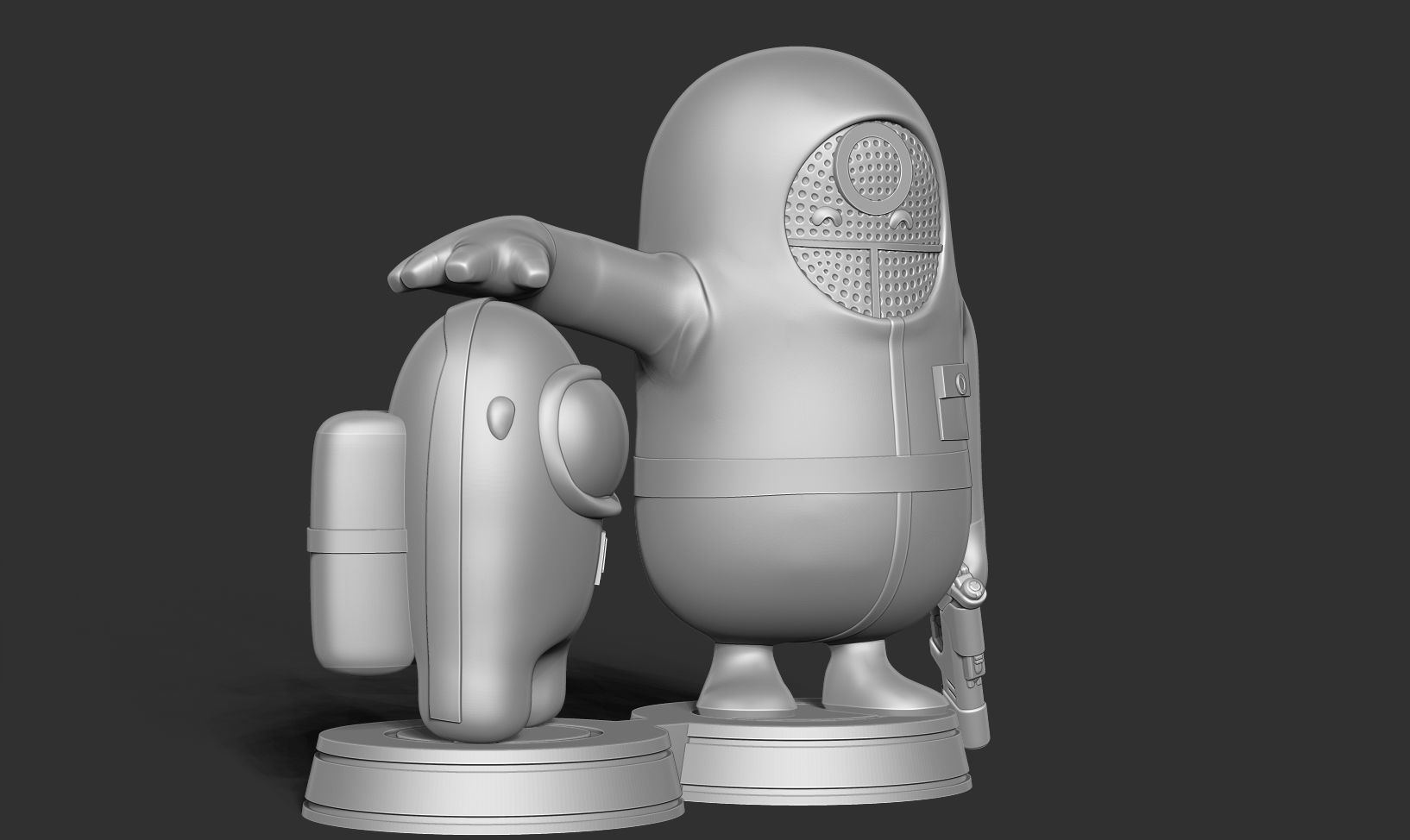 Squid Game - Among us and Fall Guys 3D print model_11