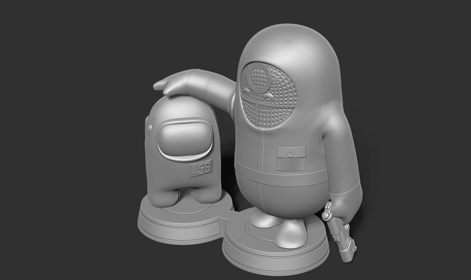 Squid Game - Among us and Fall Guys 3D print model_15