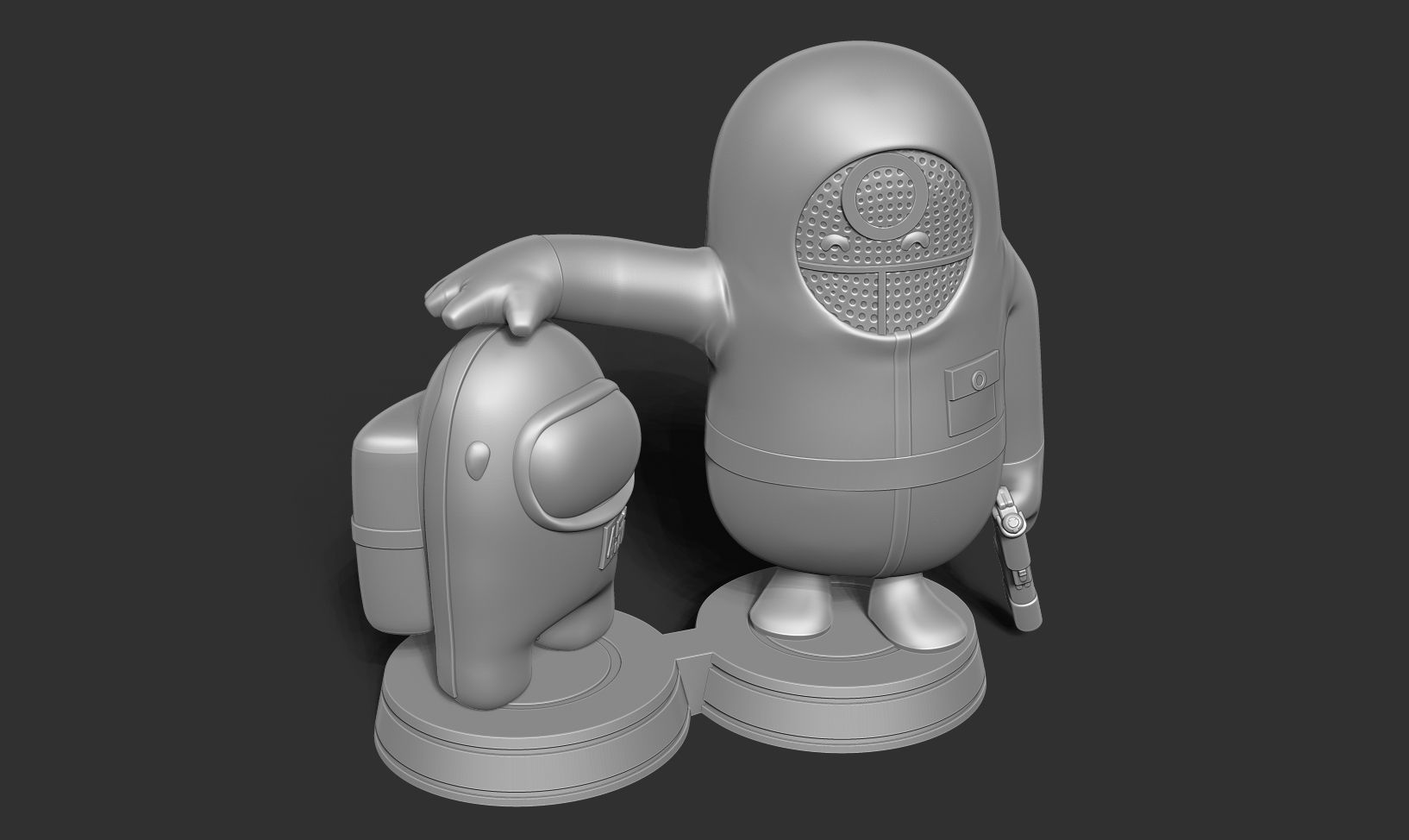 Squid Game - Among us and Fall Guys 3D print model_13