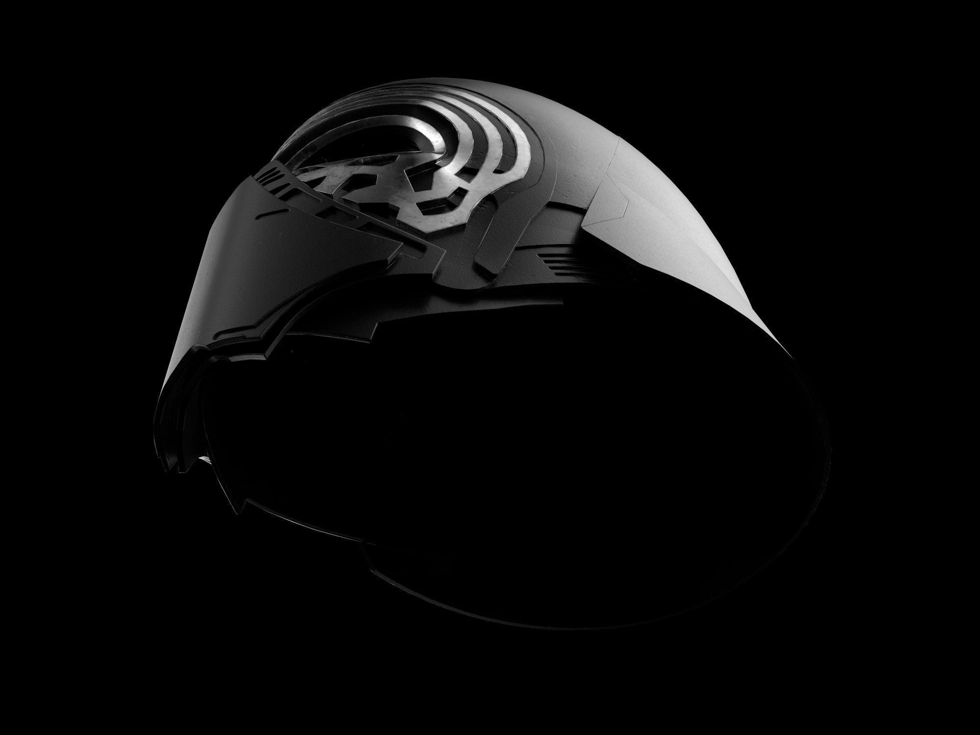 Kylo Ren mask Low-poly 3D model_9