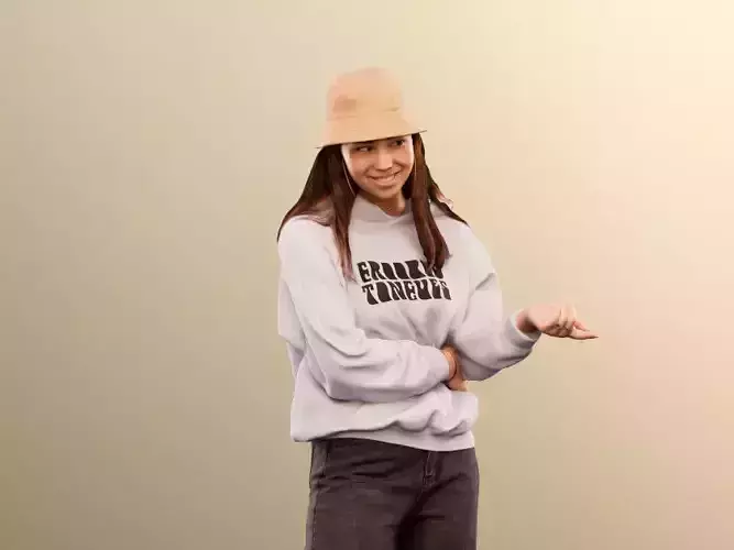 Flora 12430 - Teenage Girl Standing Talking