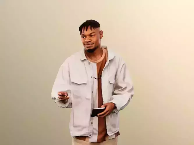 Blake 12248 - Black Man Paying With Purse