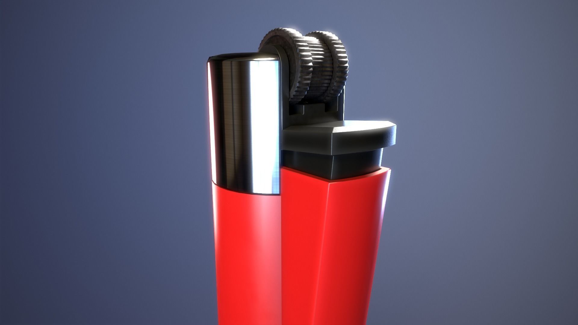 Clipper Lighter 3D model_4