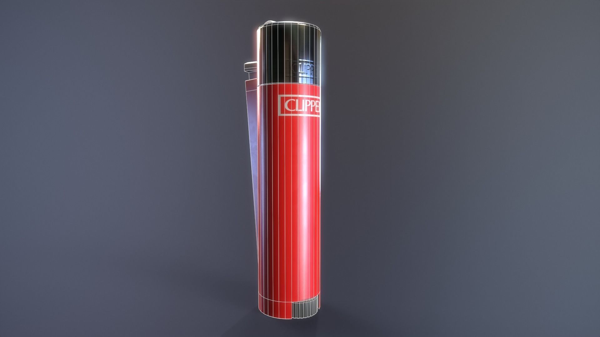 Clipper Lighter 3D model_8