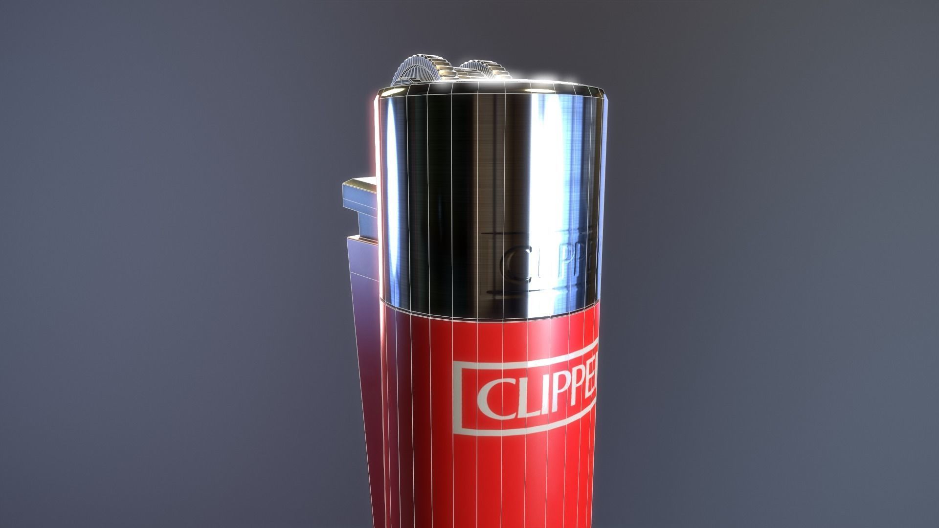 Clipper Lighter 3D model_10