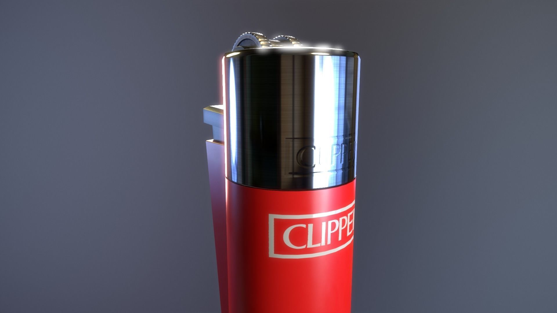 Clipper Lighter 3D model_3