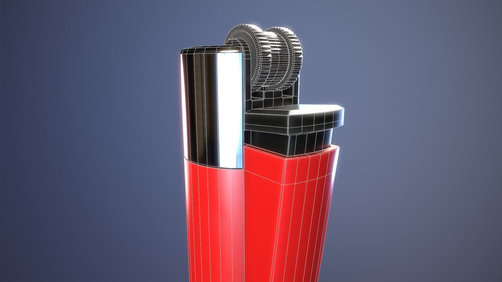 Clipper Lighter 3D model_11