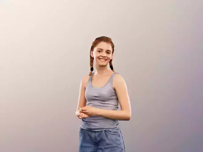 Lea 12112 - Young Casual Woman Standing 