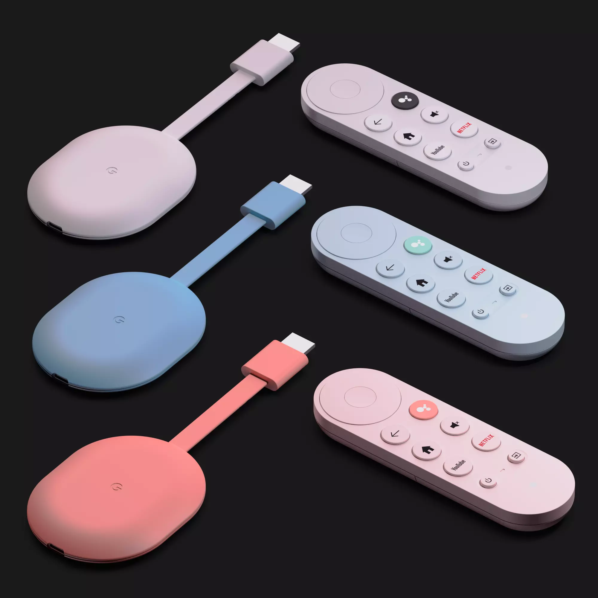 Chromecast Google TV with Remote Control 3D model