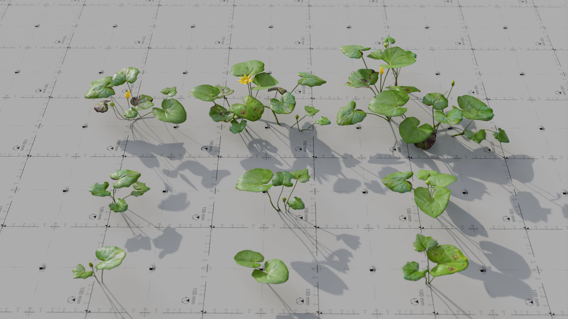 Moss Biome Ground Scatter - 3D AssetKit PBR Low-poly 3D model_27
