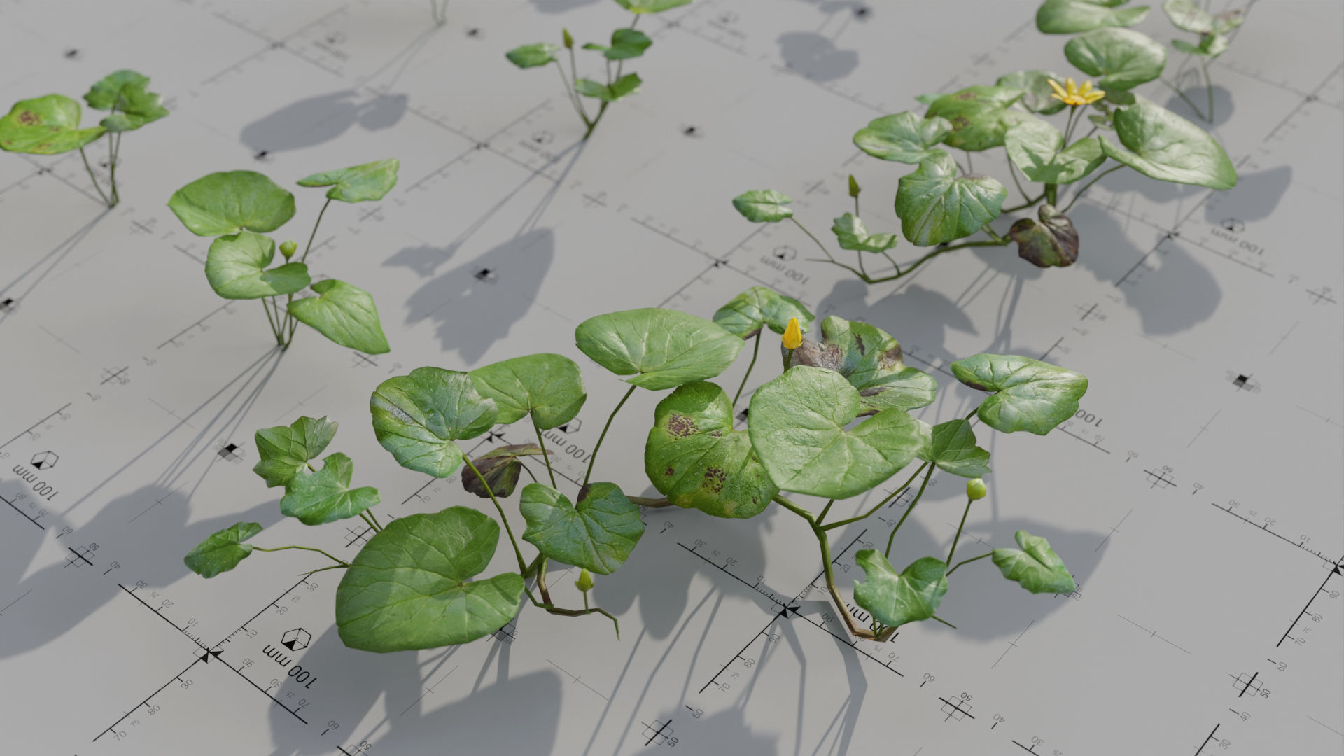 Moss Biome Ground Scatter - 3D AssetKit PBR Low-poly 3D model_28