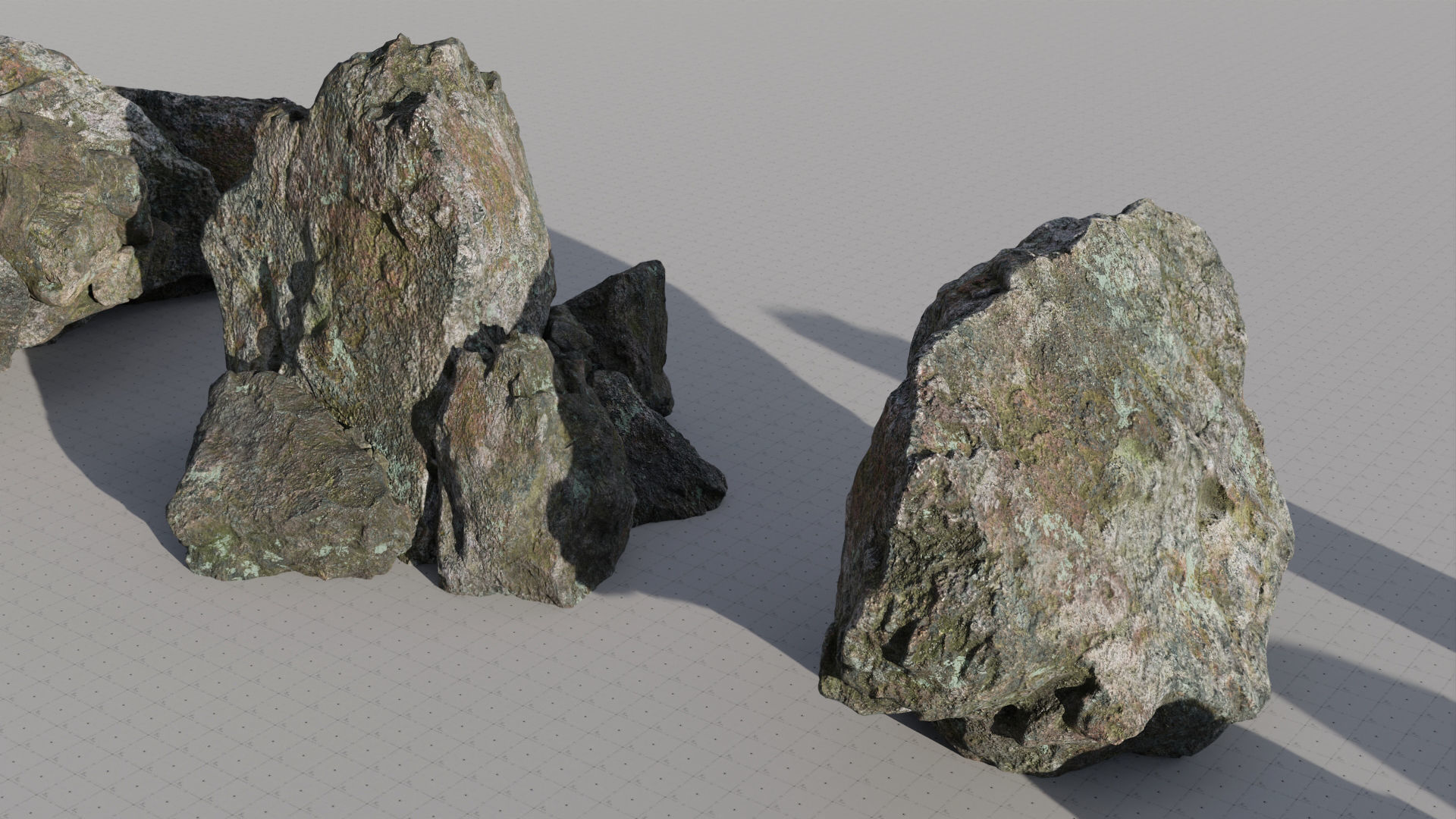 Moss Biome Ground Scatter - 3D AssetKit PBR Low-poly 3D model_39