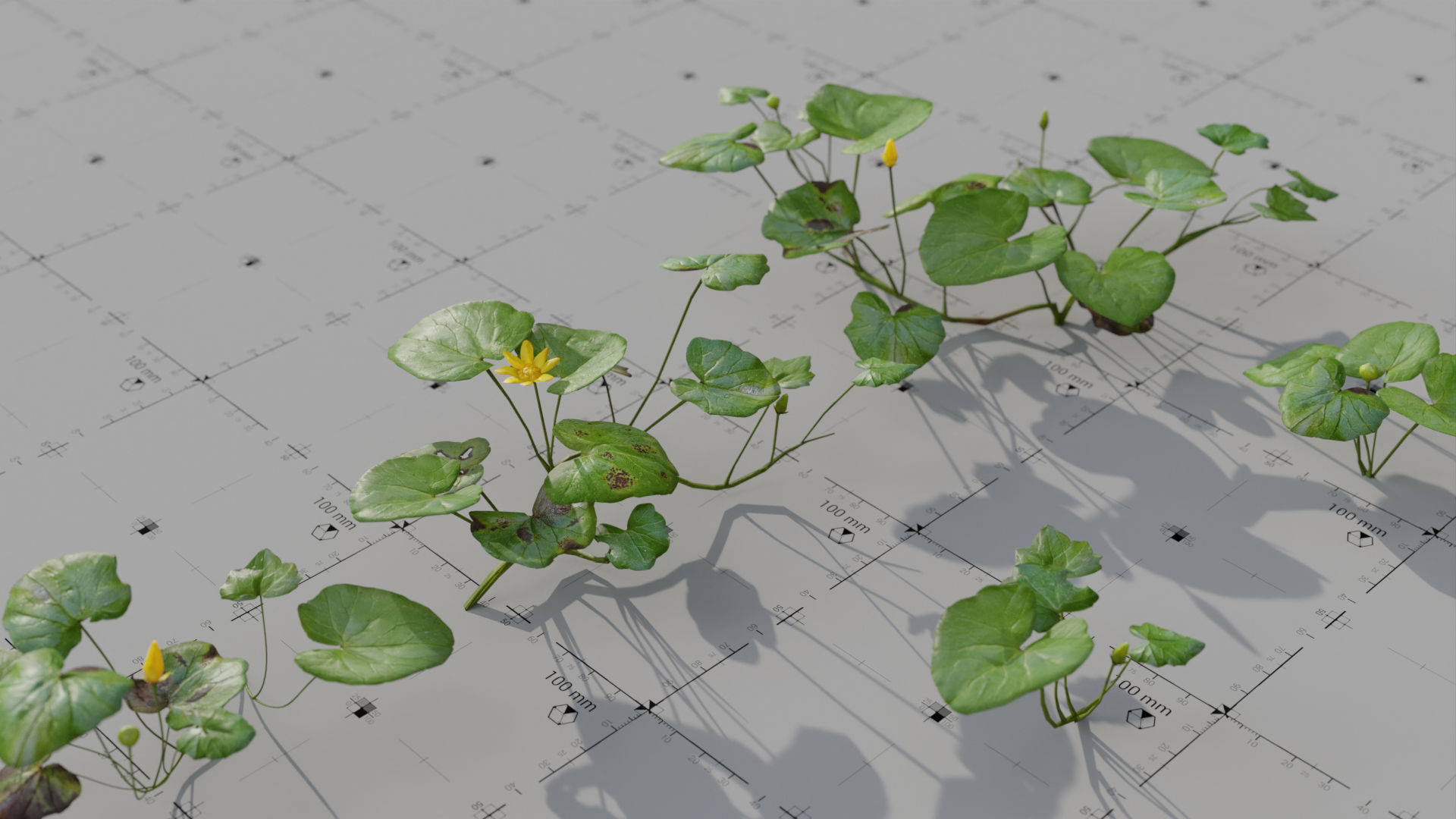 Moss Biome Ground Scatter - 3D AssetKit PBR Low-poly 3D model_29