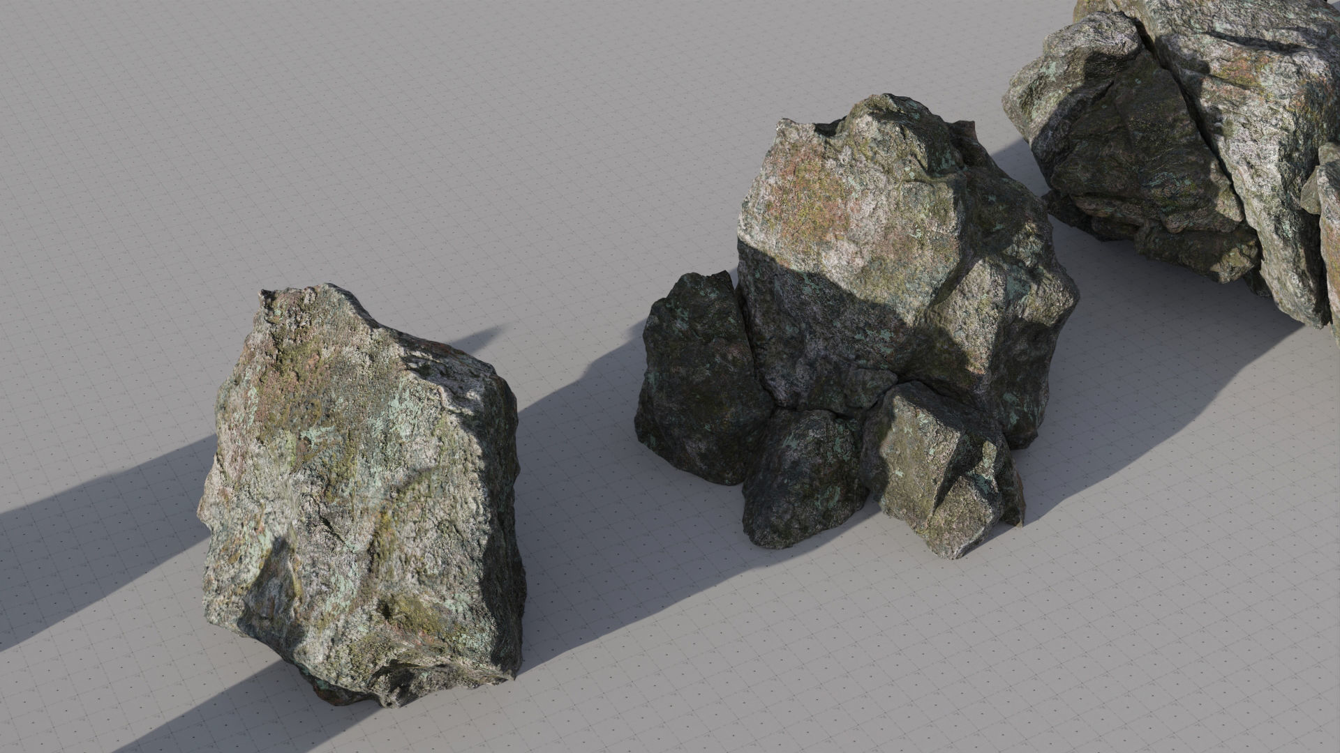 Moss Biome Ground Scatter - 3D AssetKit PBR Low-poly 3D model_35