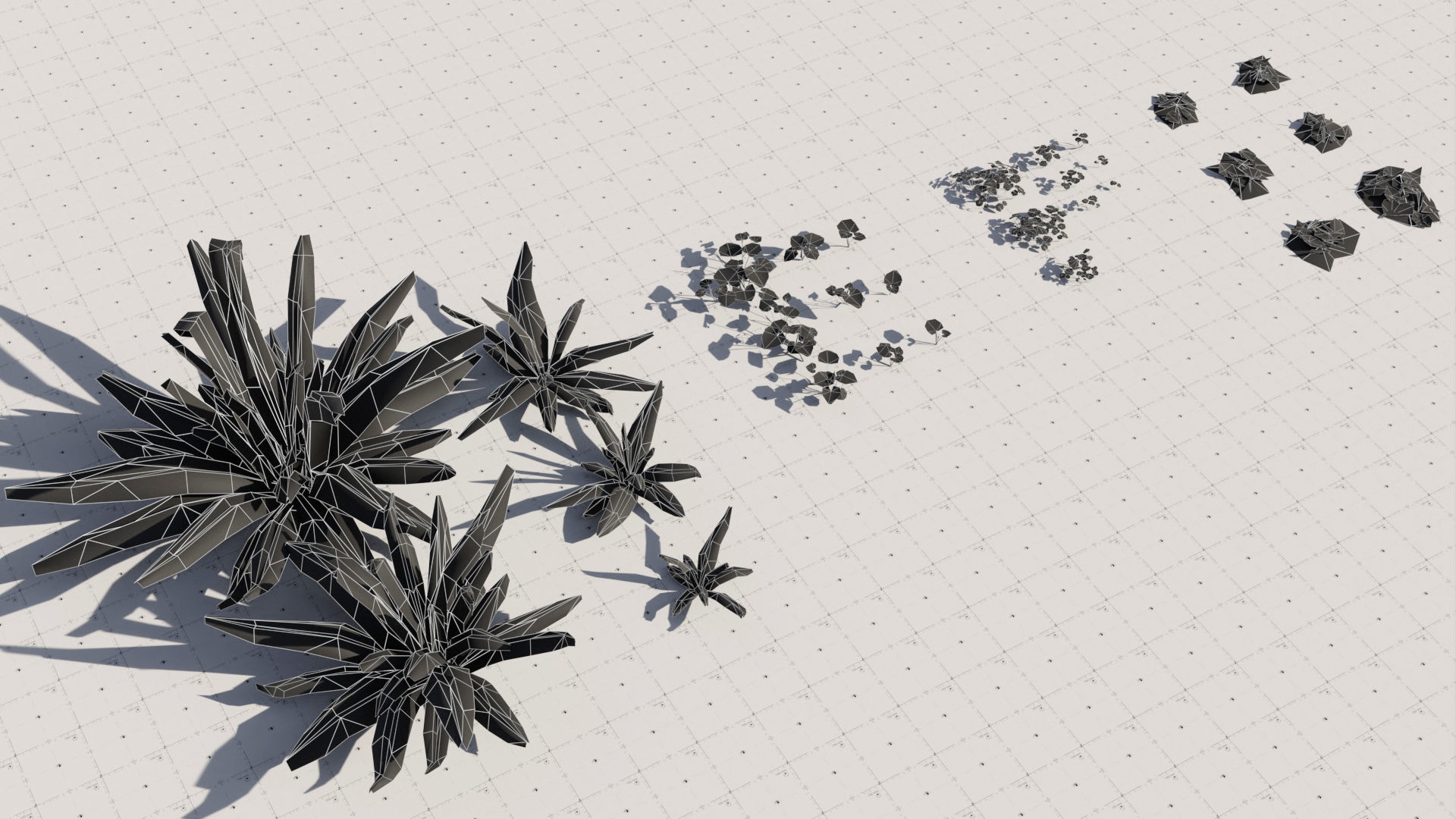 Moss Biome Ground Scatter - 3D AssetKit PBR Low-poly 3D model_44