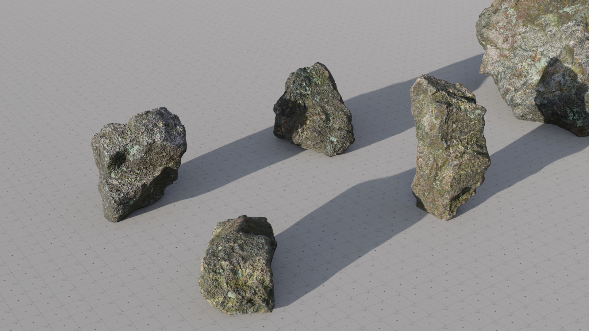 Moss Biome Ground Scatter - 3D AssetKit PBR Low-poly 3D model_36