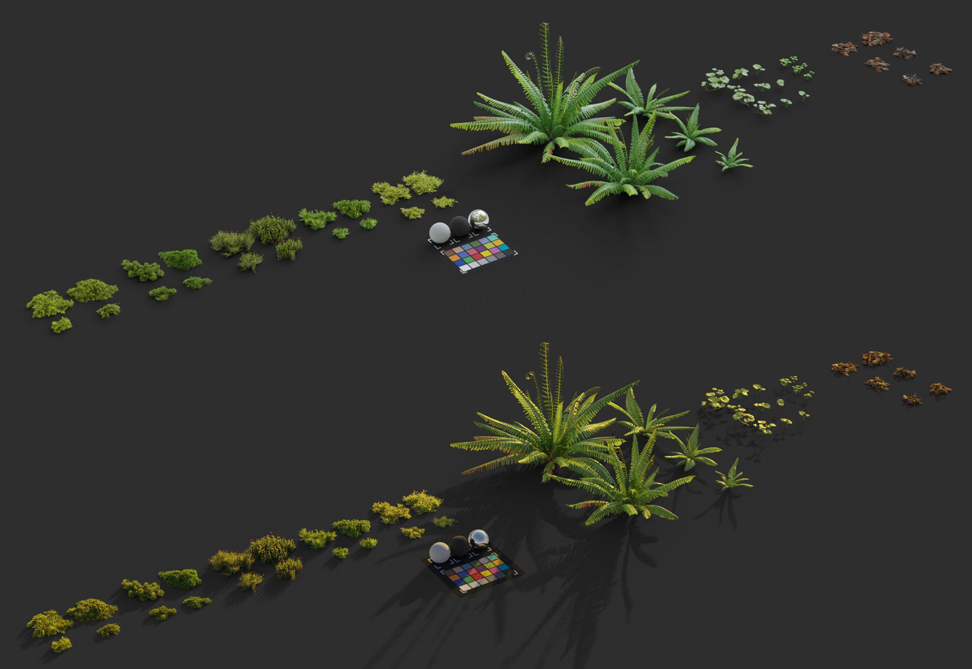 Moss Biome Ground Scatter - 3D AssetKit PBR Low-poly 3D model_14