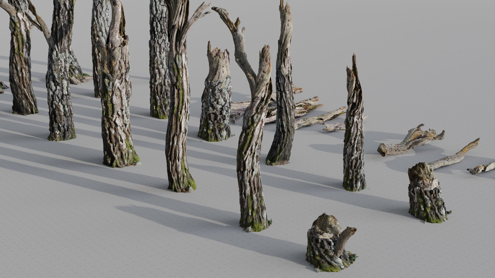 Moss Biome Ground Scatter - 3D AssetKit PBR Low-poly 3D model_17