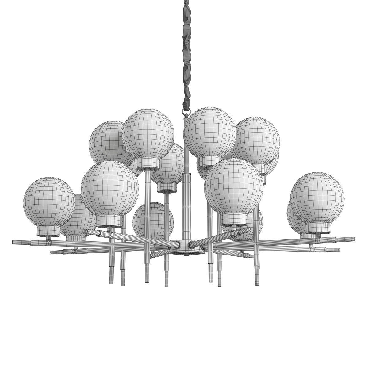 CLEAR BRASS TURIN Low-poly 3D model_1