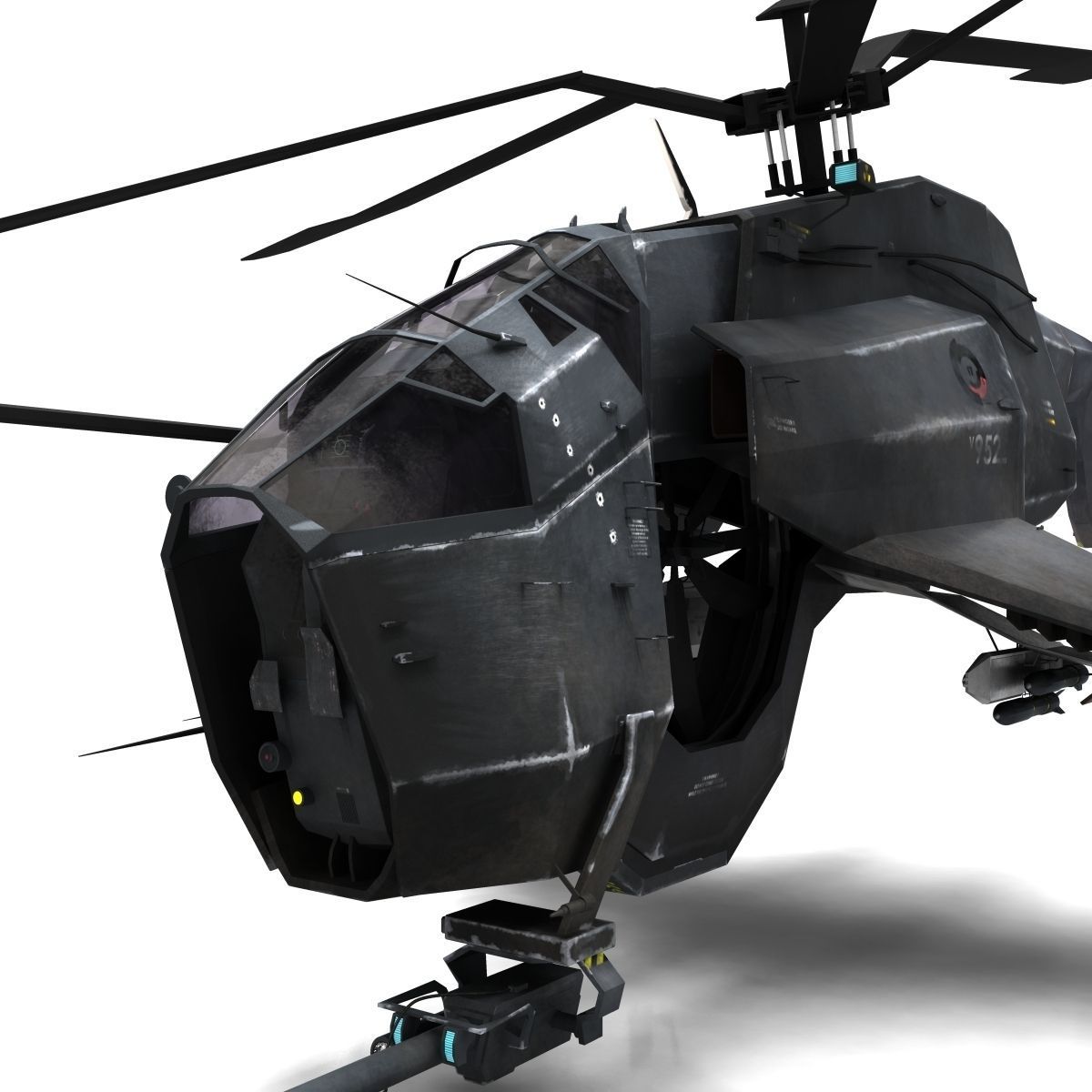 Combine Helicopter - Hunter-Chopper 3D model_18