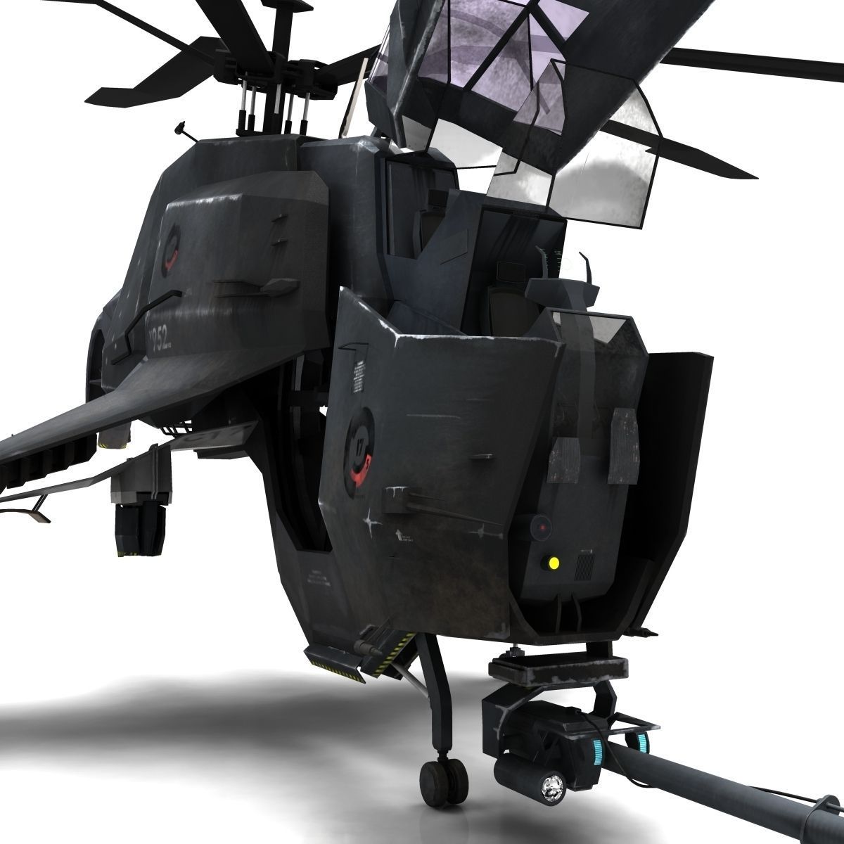 Combine Helicopter - Hunter-Chopper 3D model_13