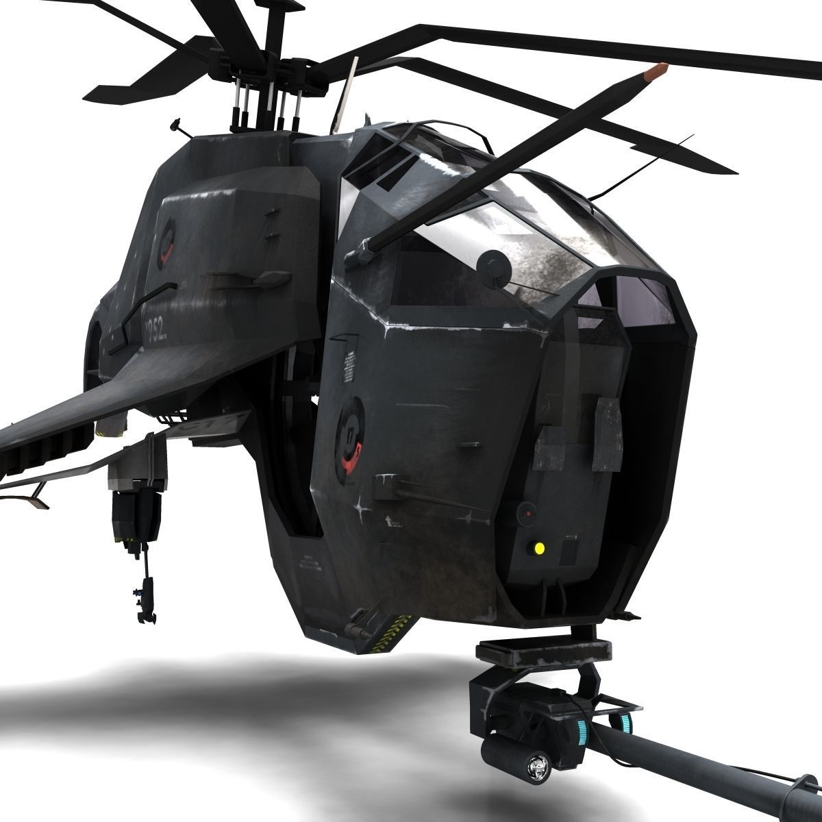 Combine Helicopter - Hunter-Chopper 3D model_14