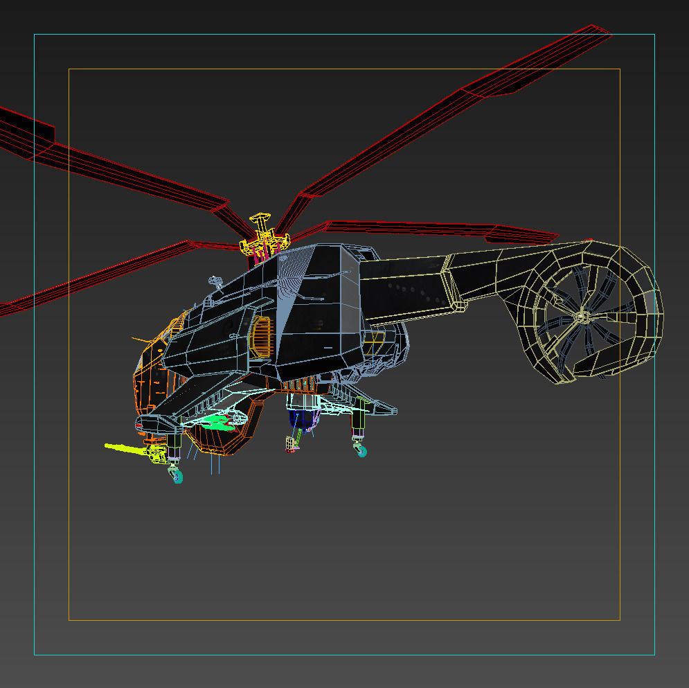 Combine Helicopter - Hunter-Chopper 3D model_25