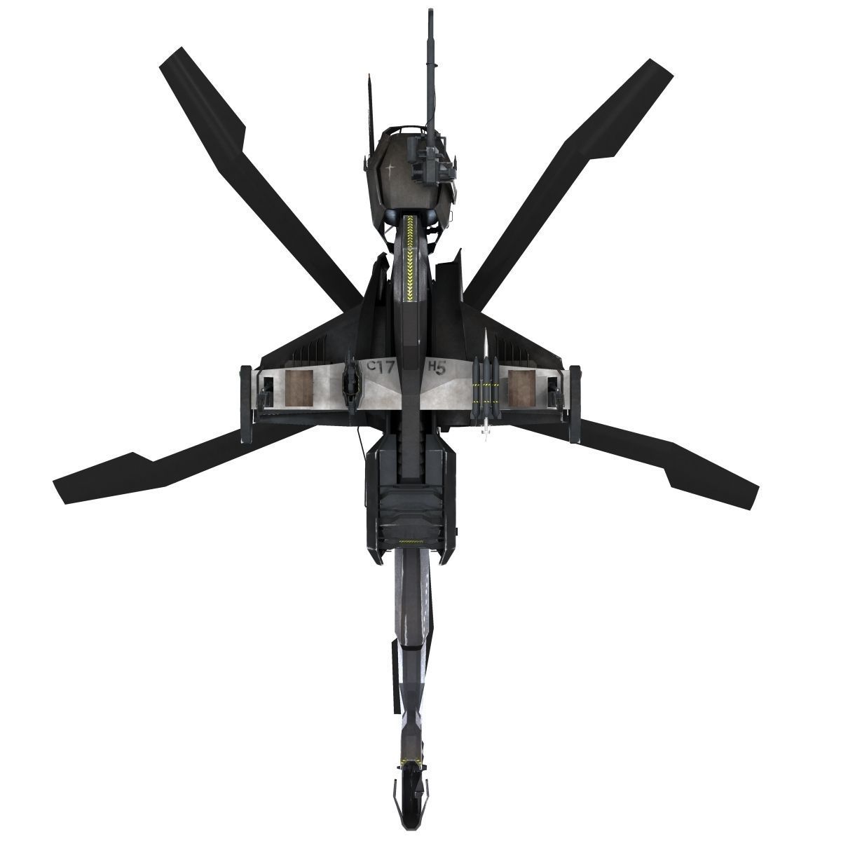Combine Helicopter - Hunter-Chopper 3D model_12