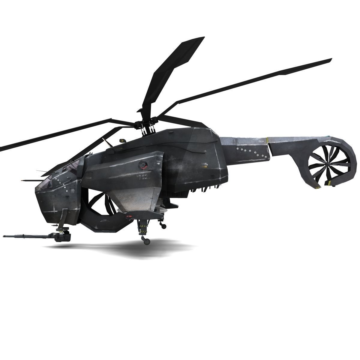 Combine Helicopter - Hunter-Chopper 3D model_4