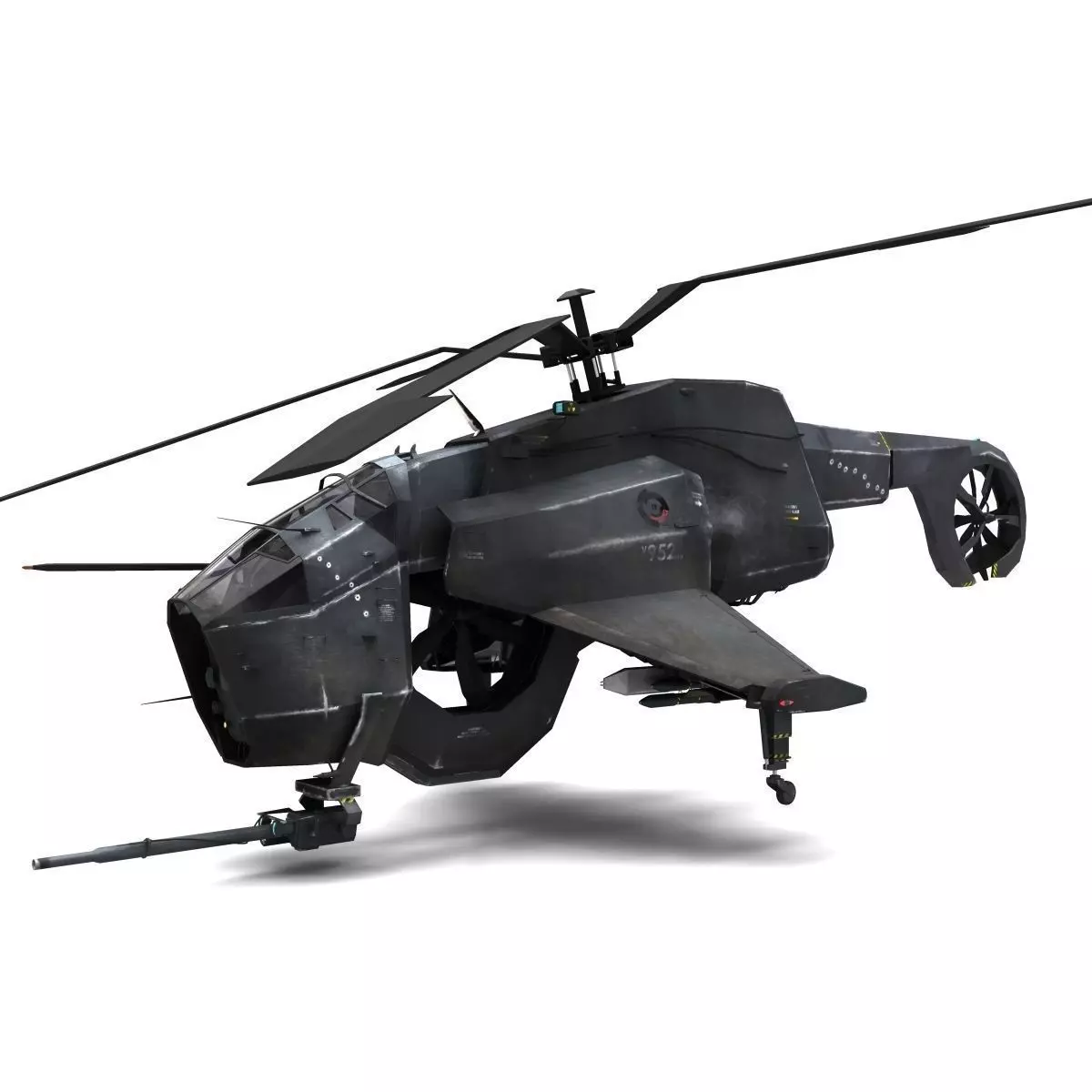 Combine Helicopter - Hunter-Chopper 3D model_0