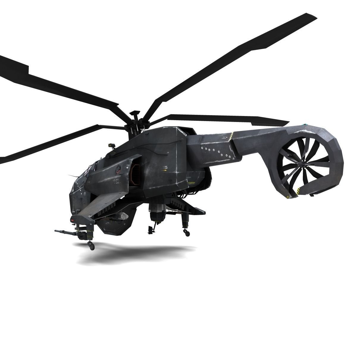 Combine Helicopter - Hunter-Chopper 3D model_5