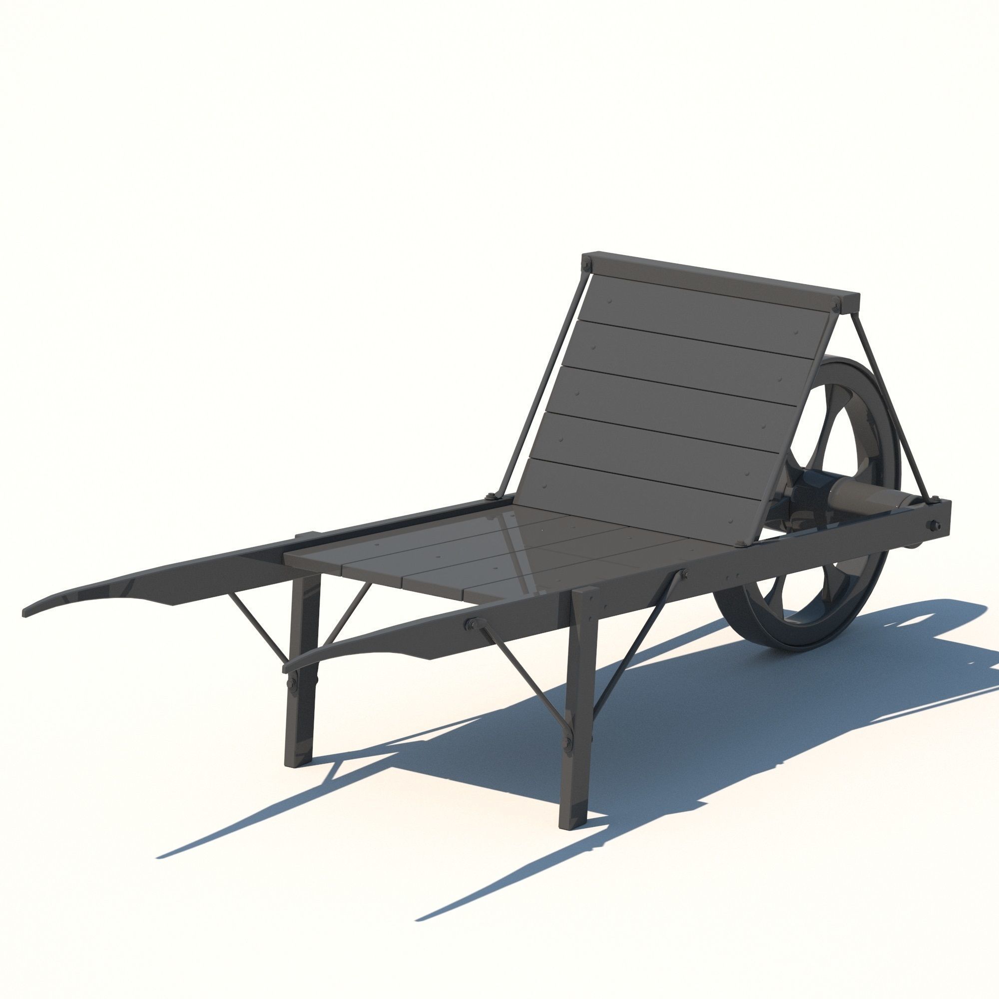 Wheelbarrow - 3D model_12