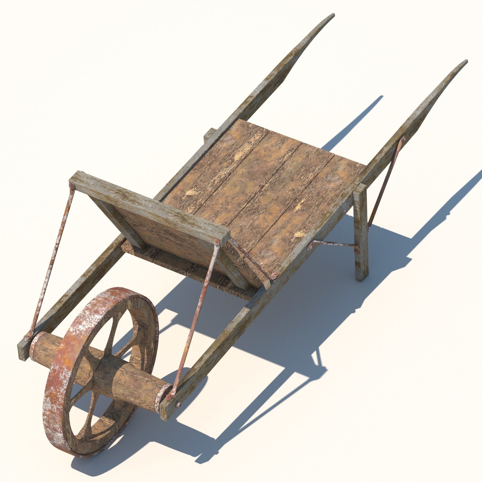 Wheelbarrow - 3D model_8