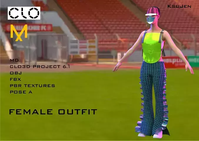Futuristic Female Outfit      