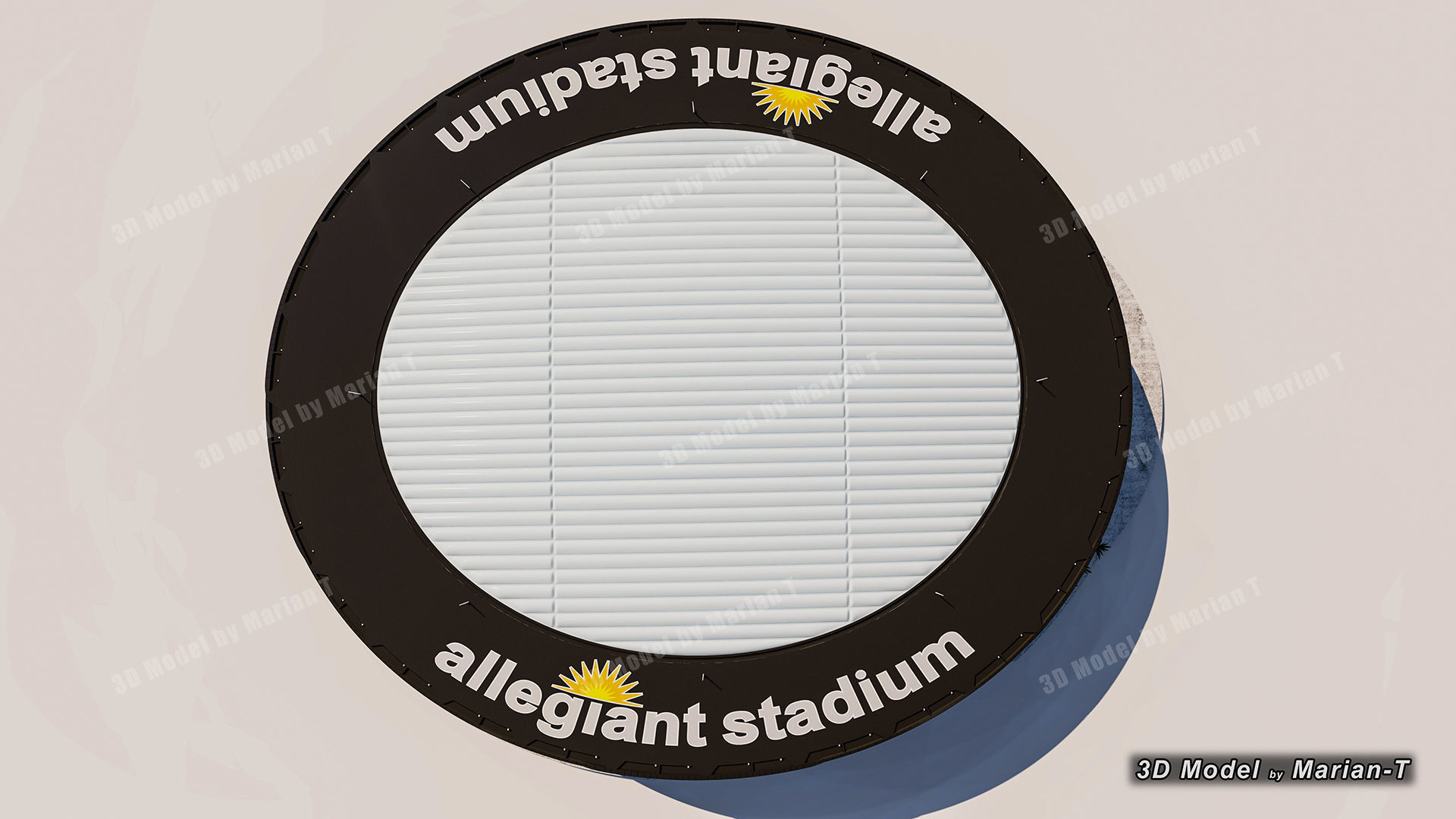 Allegiant Stadium  Las Vegas-Nevada USA Low-poly 3D model_44