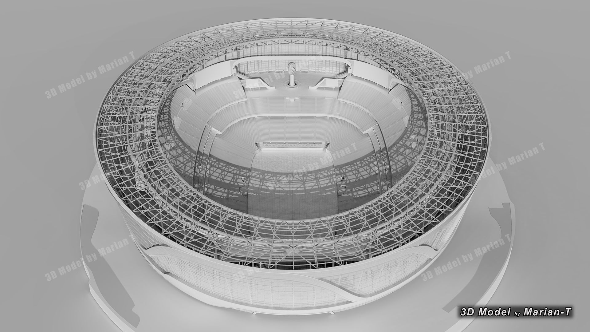Allegiant Stadium  Las Vegas-Nevada USA Low-poly 3D model_54