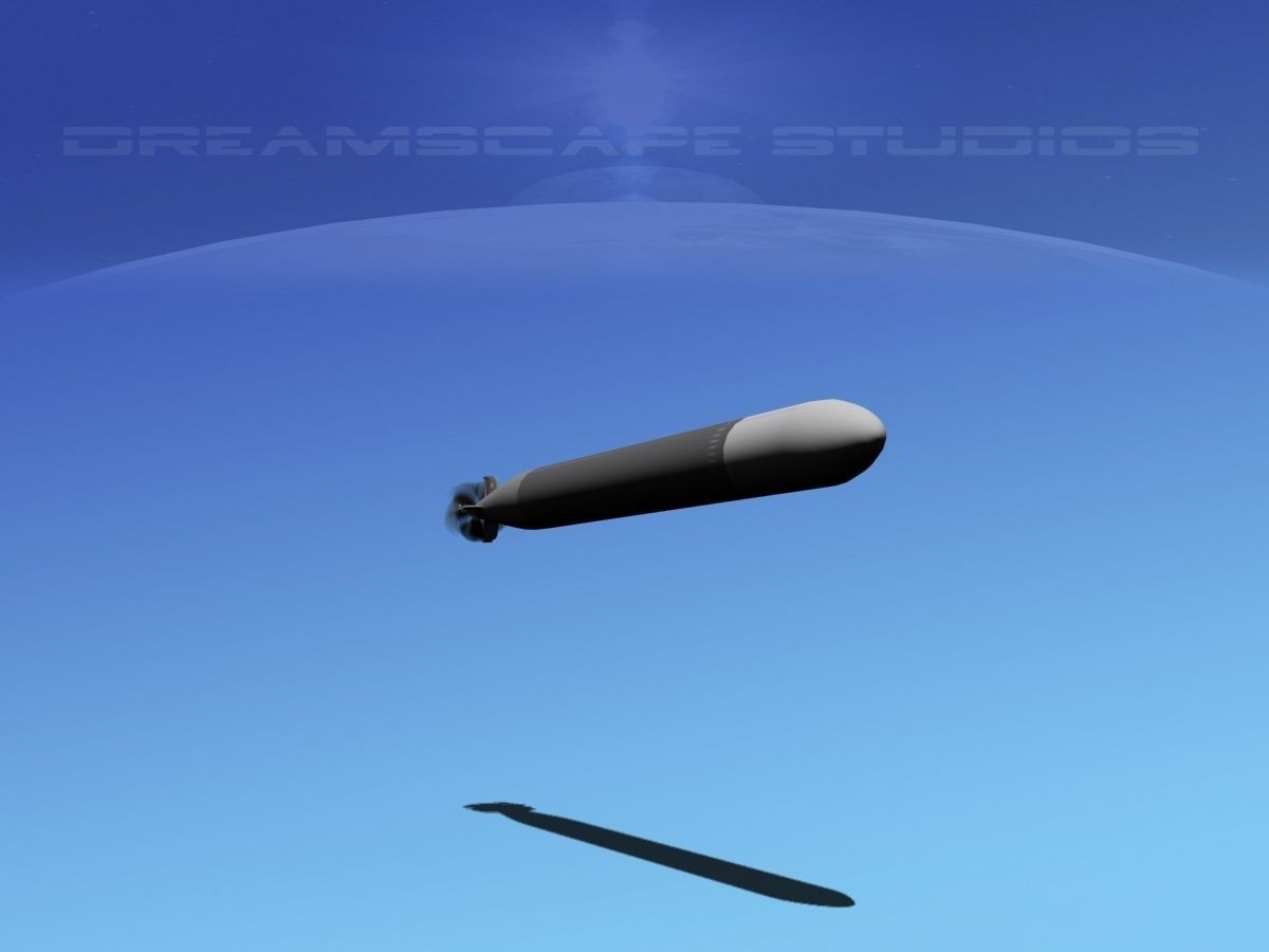 Mark 12 Torpedo  Low-poly 3D model_2