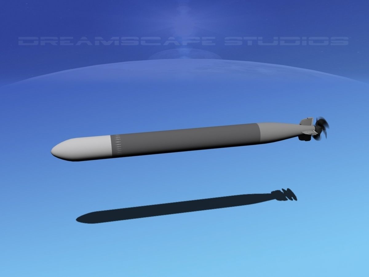 Mark 12 Torpedo  Low-poly 3D model_9