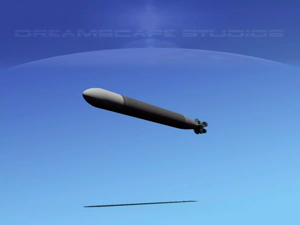 Mark 12 Torpedo  Low-poly 3D model_0