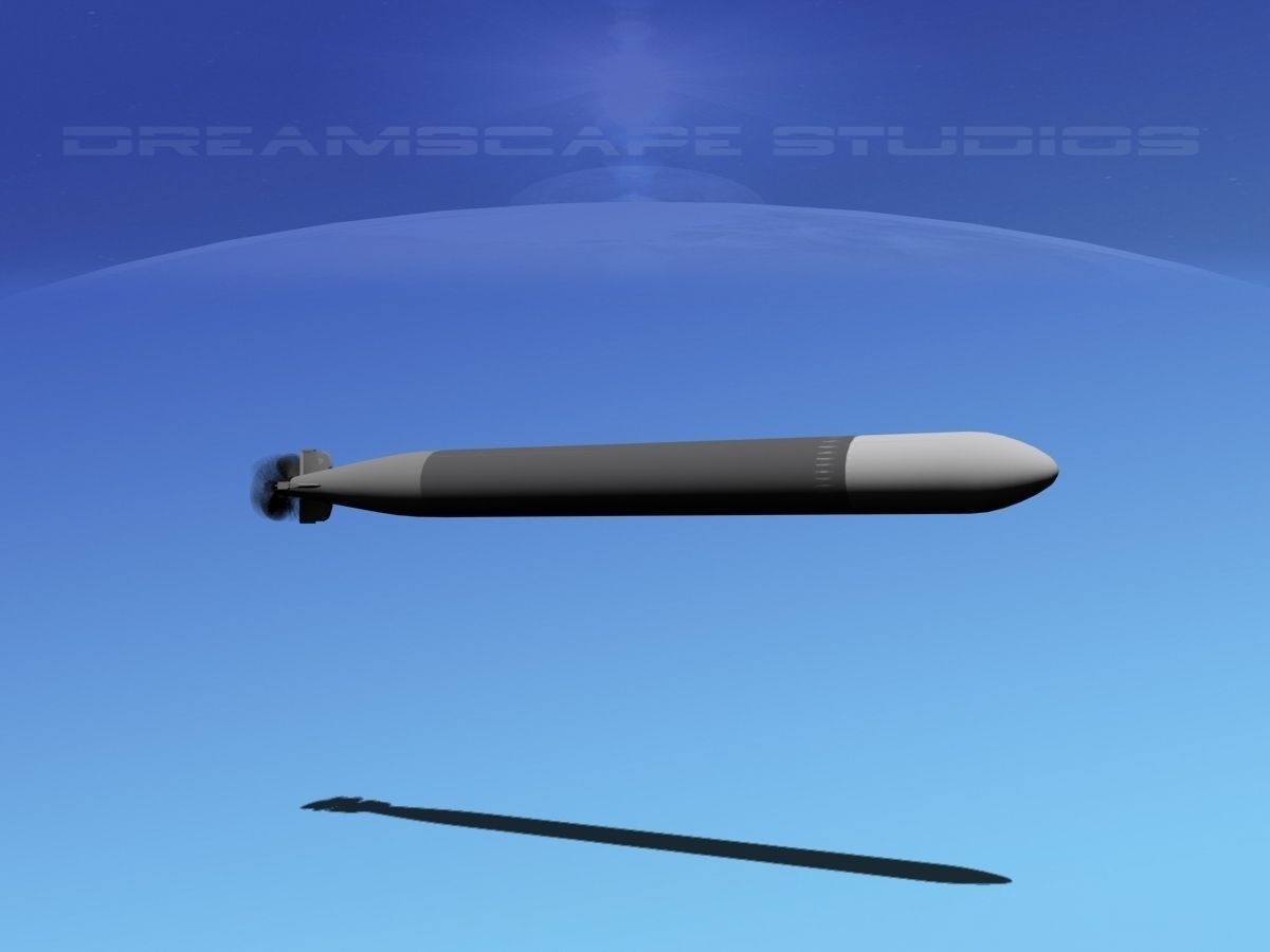 Mark 12 Torpedo  Low-poly 3D model_3