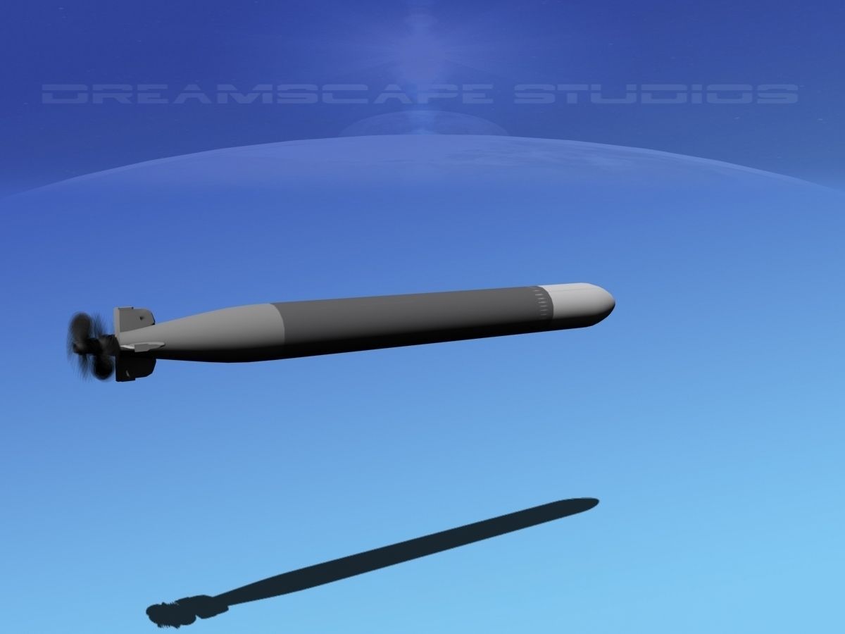 Mark 12 Torpedo  Low-poly 3D model_5