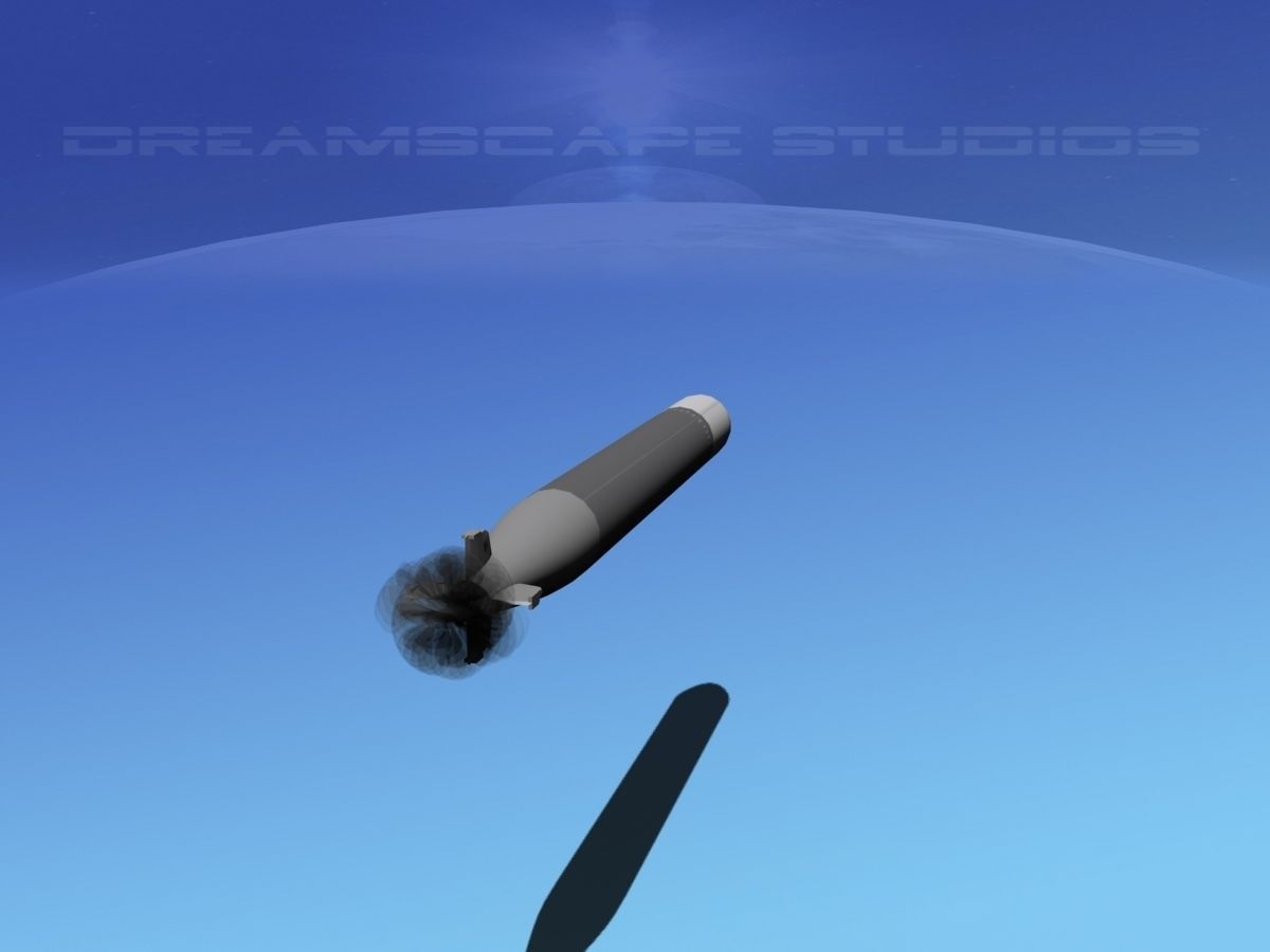 Mark 12 Torpedo  Low-poly 3D model_6