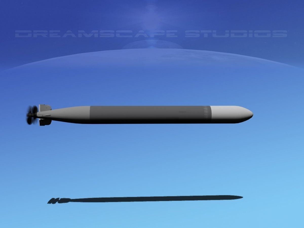 Mark 12 Torpedo  Low-poly 3D model_4