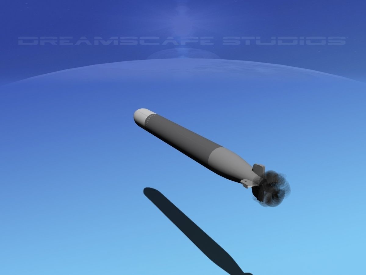 Mark 12 Torpedo  Low-poly 3D model_7