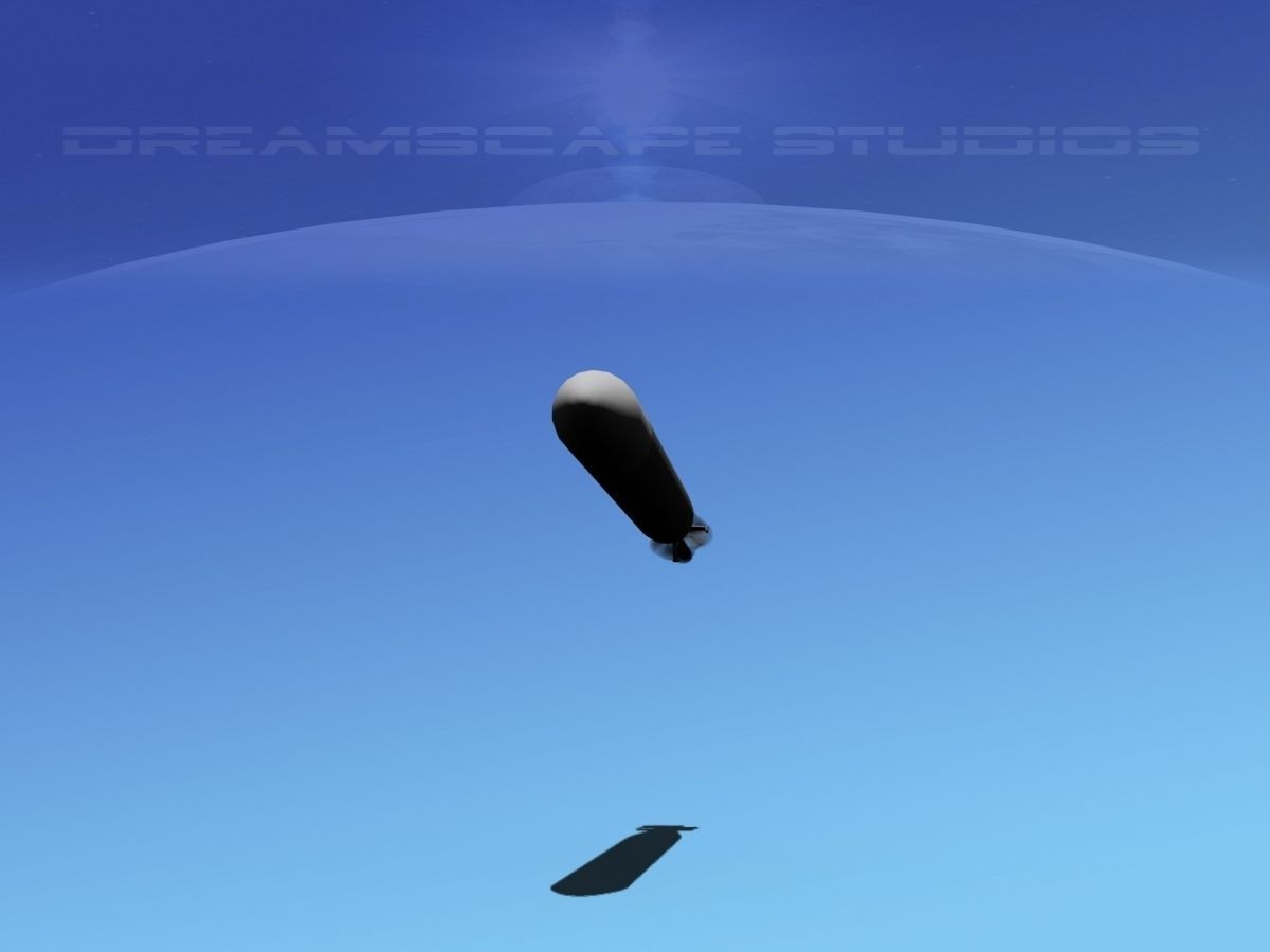 Mark 12 Torpedo  Low-poly 3D model_1