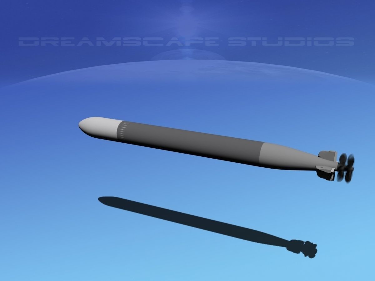 Mark 12 Torpedo  Low-poly 3D model_8