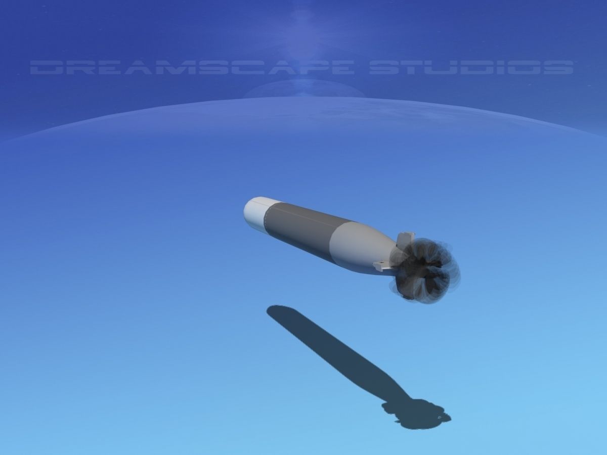 Mark 14 Torpedo Low-poly 3D model_7