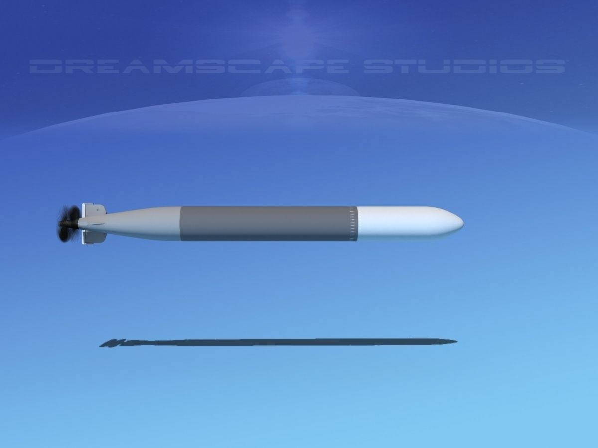 Mark 14 Torpedo Low-poly 3D model_4